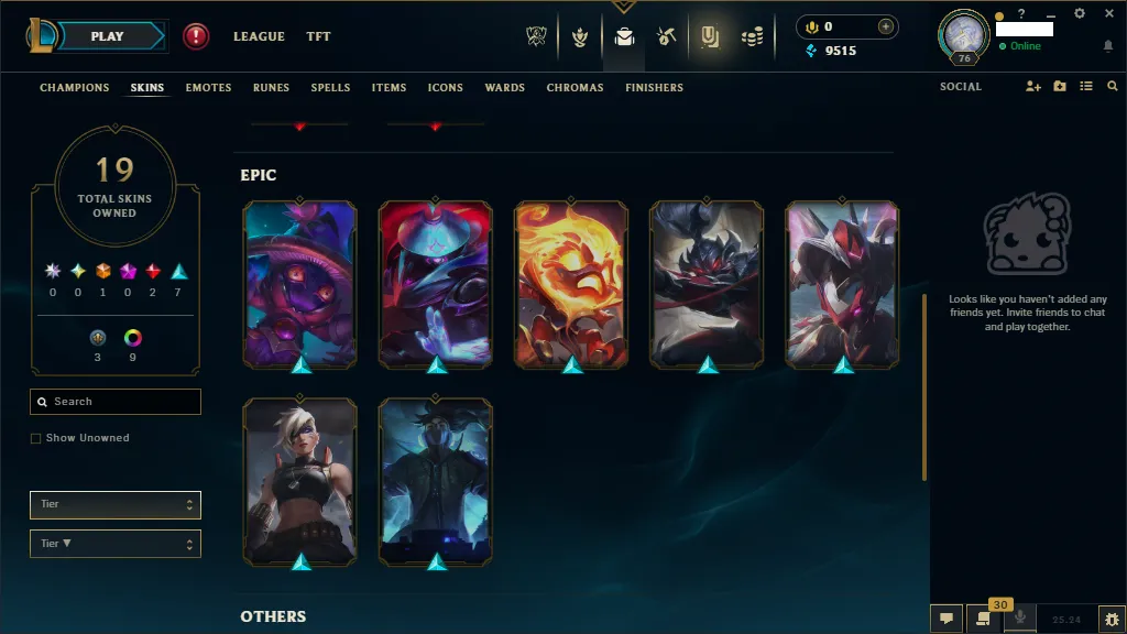 🌎MENA🏆New Season S15🏆Platinum 3 ✅HandMade✅70 Champions⭐️Skins +19⭐ LVL 76 🚀instant delivery